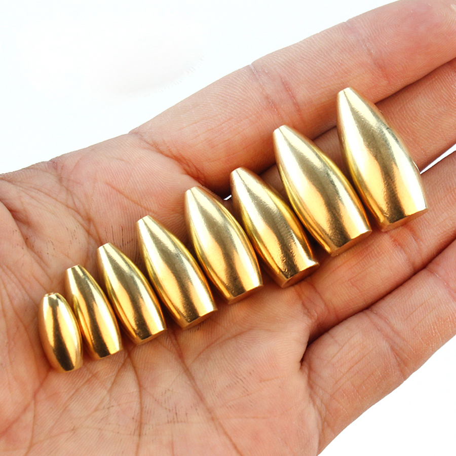 Tungsten Sinkers - 100Pcs Fishing Tungsten Sinkers 3.5g/5g/7g/14g/17g Bullet