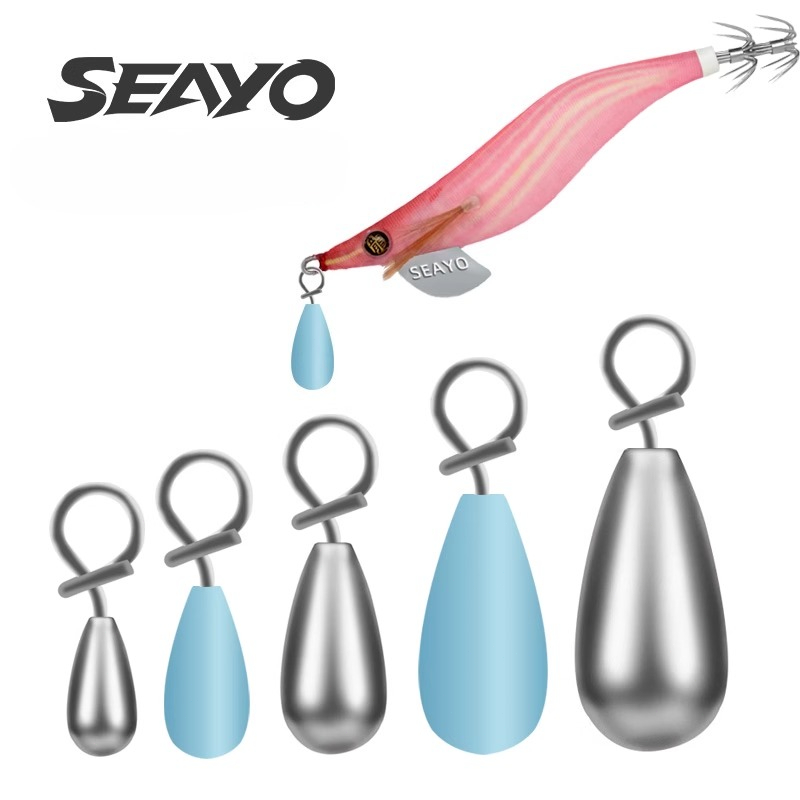 Tungsten Sinkers - Teardrop Shaped Wooden Shrimp Weighted Drop