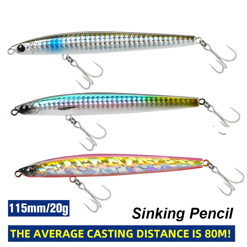 Tungsten Sinkers - TSURINOYA Max 80m Long Casting Slim
