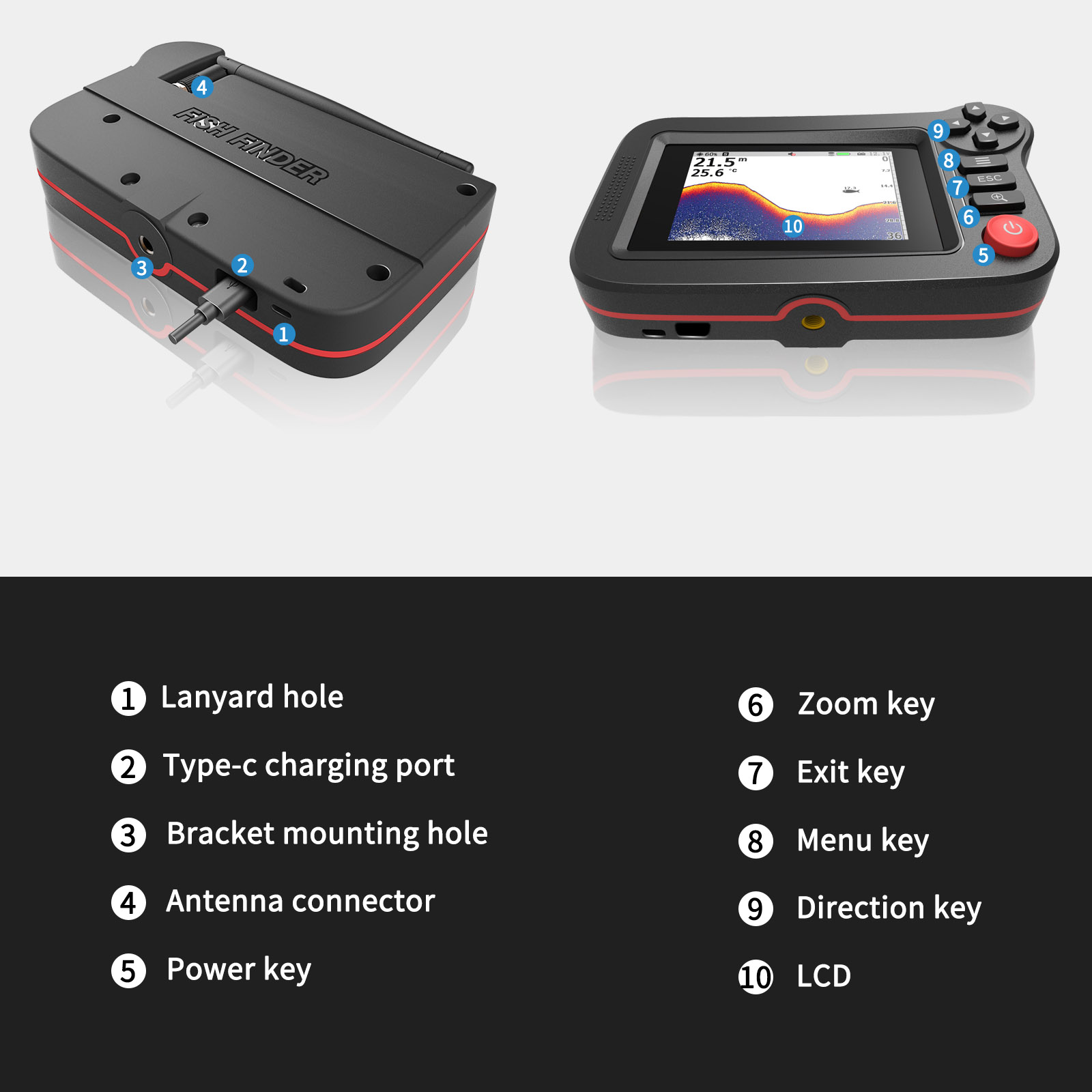 Smart Fish Finder - Portable F - Fish Finder 评论和价格