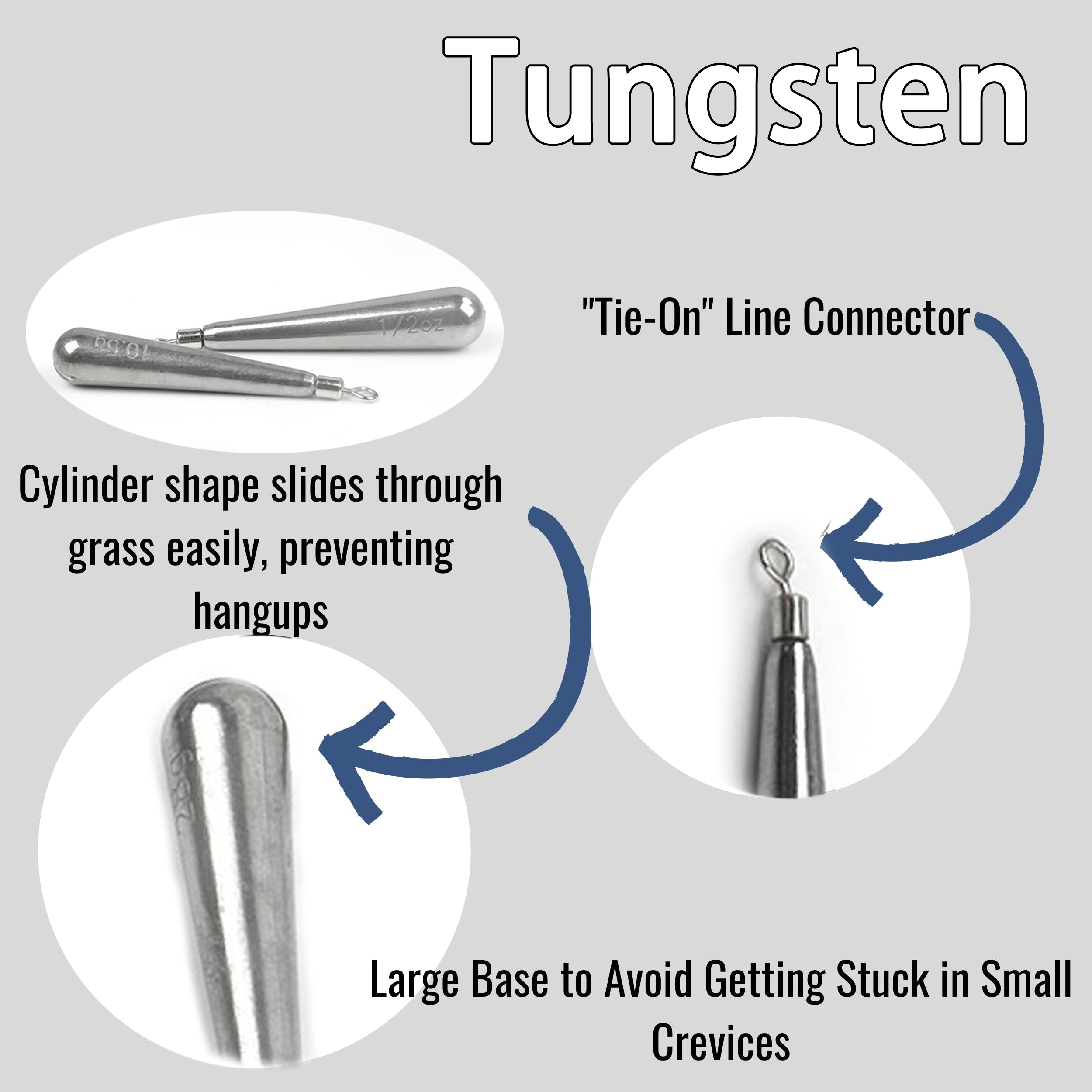 Tungsten Drop Shot Weights 3.5 - Tungsten Sinkers 评论和价格