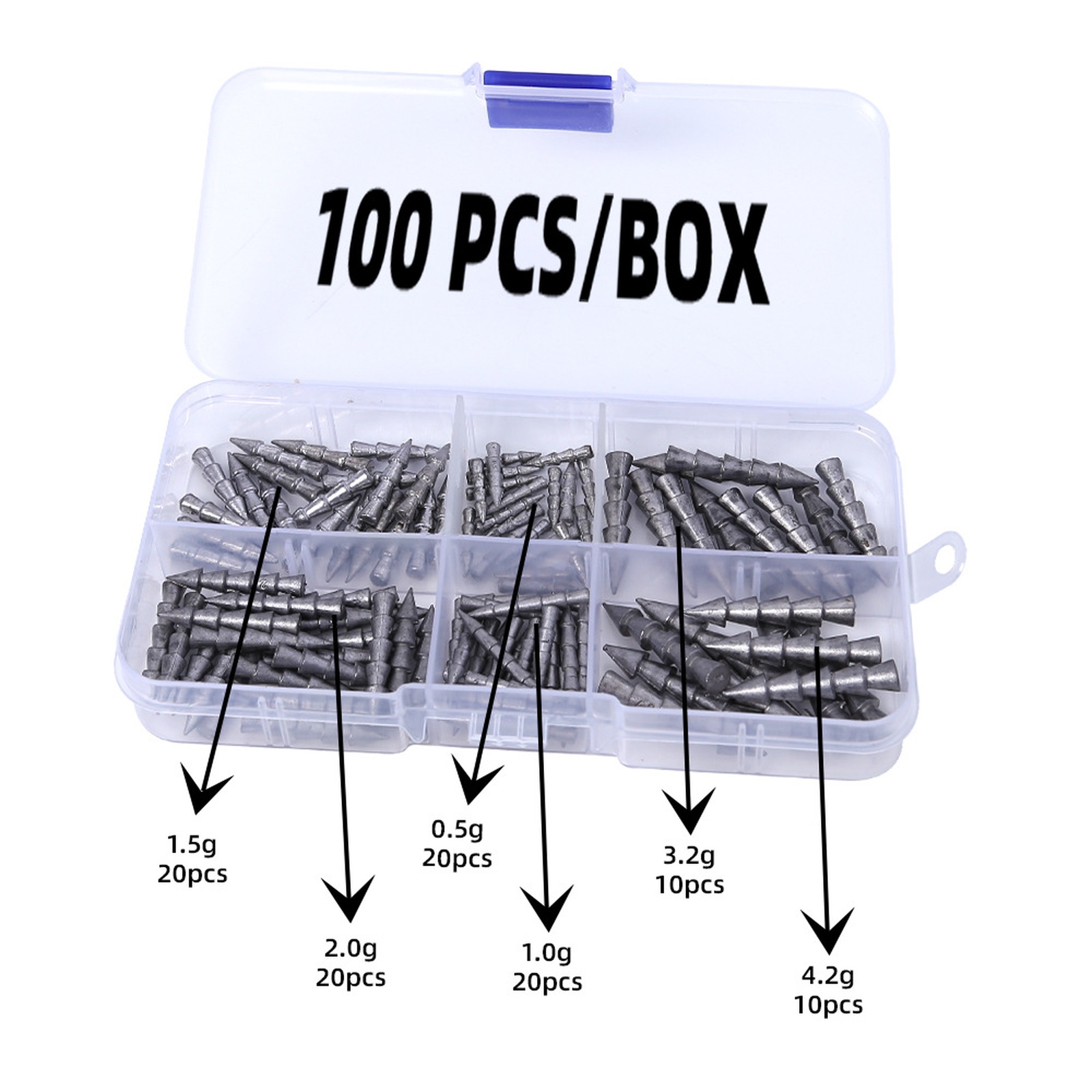 Tungsten Nail Weights 100 Kit  - Tungsten Sinkers 评论和价格