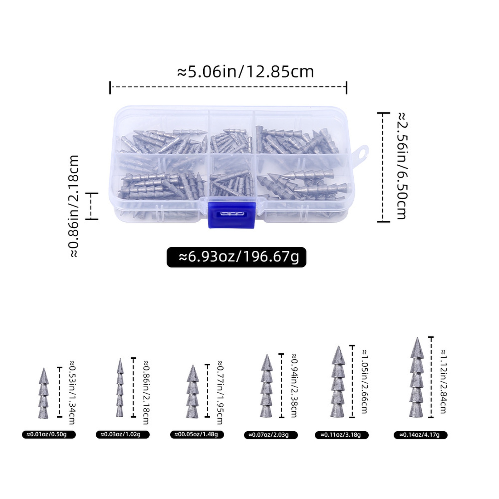 Tungsten Nail Weights 100 Kit  - Tungsten Sinkers 评论和价格