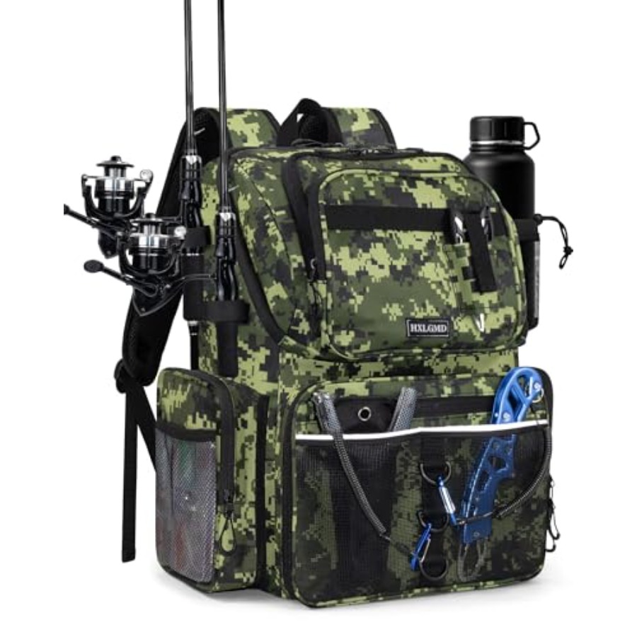 Fishing Backpack with Rod Hold - Fishing Equipment 评论和价格