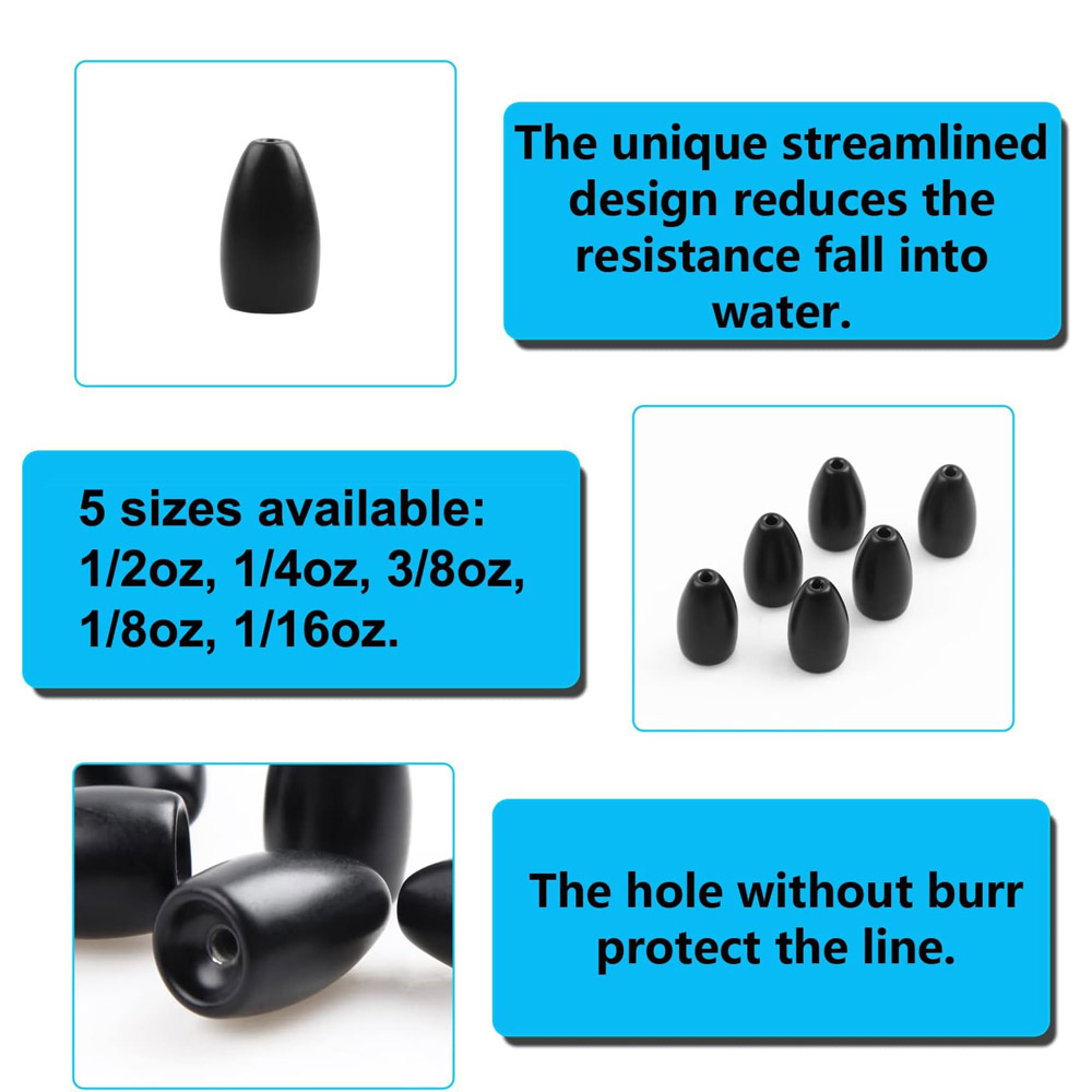 Tungsten Steel Fishing Weights - Tungsten Sinkers 评论和价格